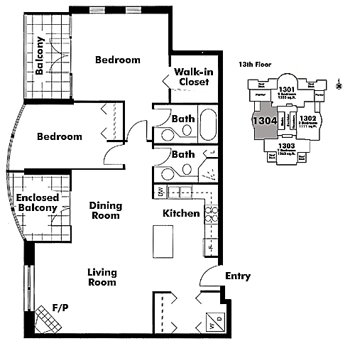 Floor plan 1304