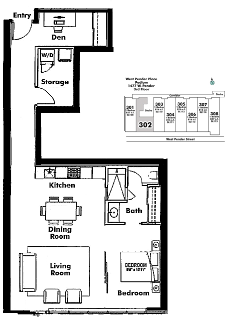 Floor plan 302