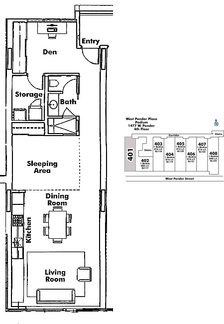Floor plan 401