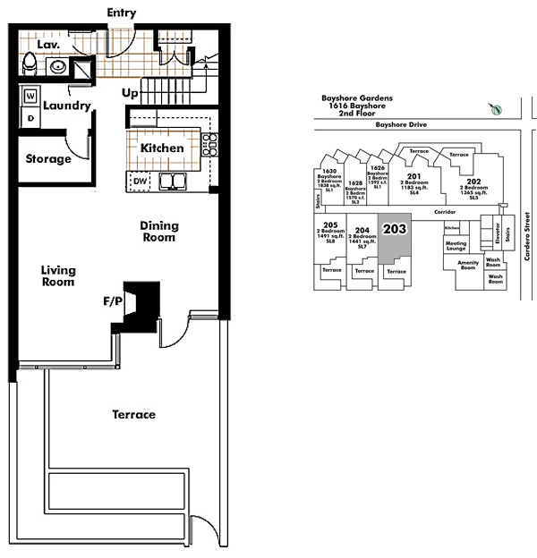 Floor plan 203
