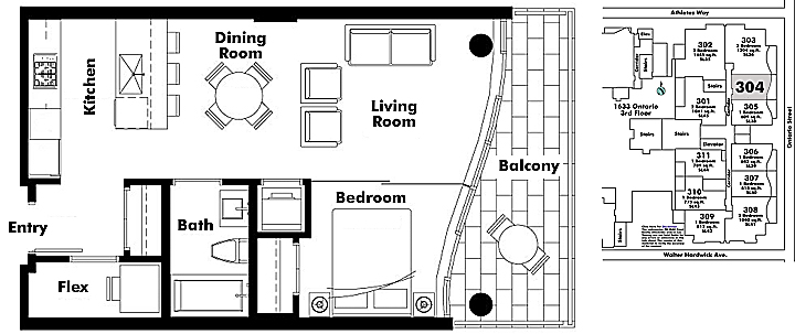 Floor plan 304