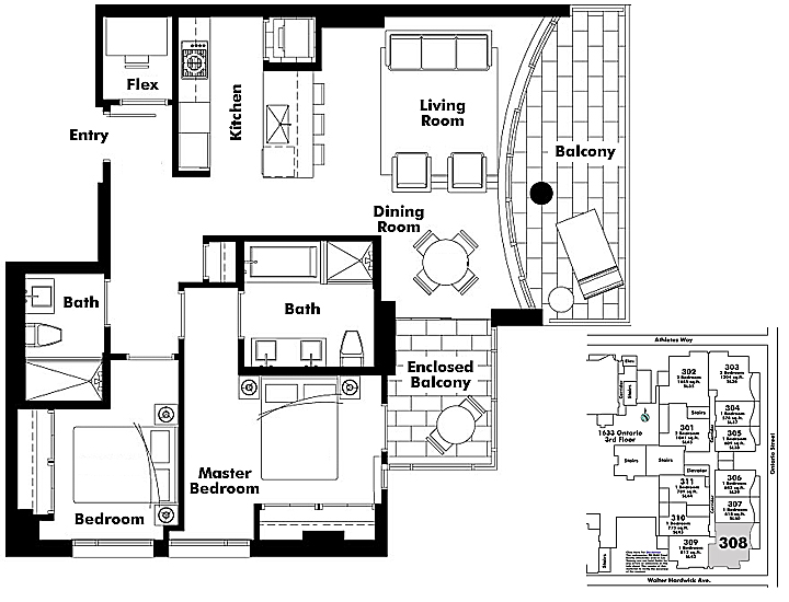 Floor plan 308