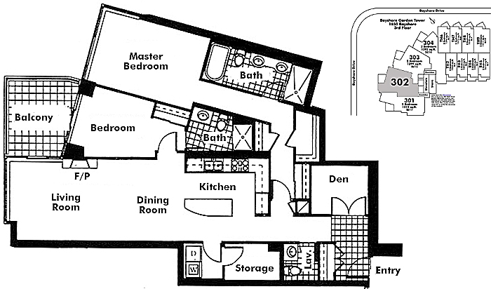 Floor plan 302