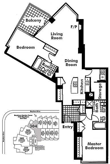 Floor plan 304