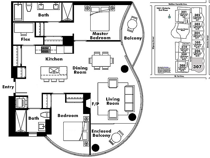 Floor plan 307