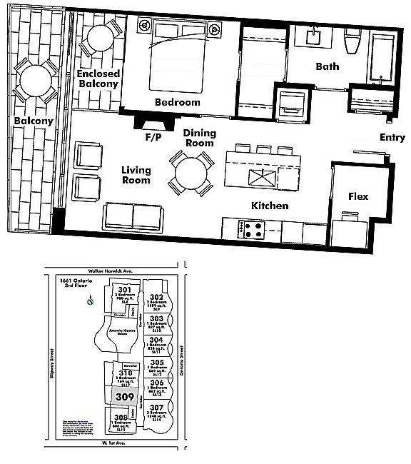 Floor plan 309