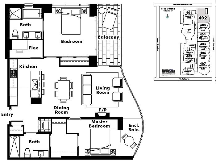 Floor plan 402