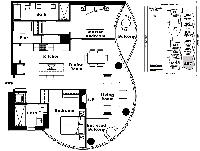Floor plan 407