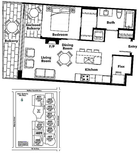 Floor plan 409