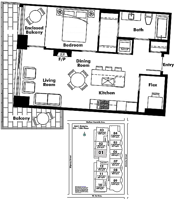 Floor plan 701