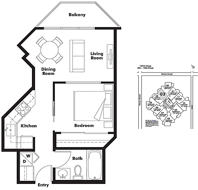 Floor plan 603
