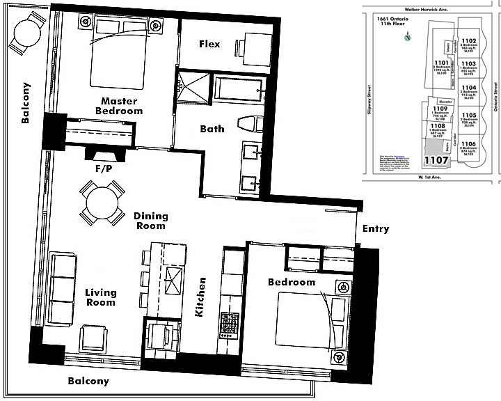 Floor plan 1107