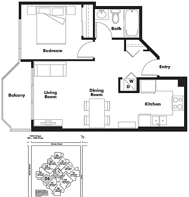 Floor plan 606