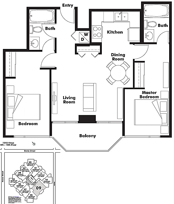 Floor plan 609
