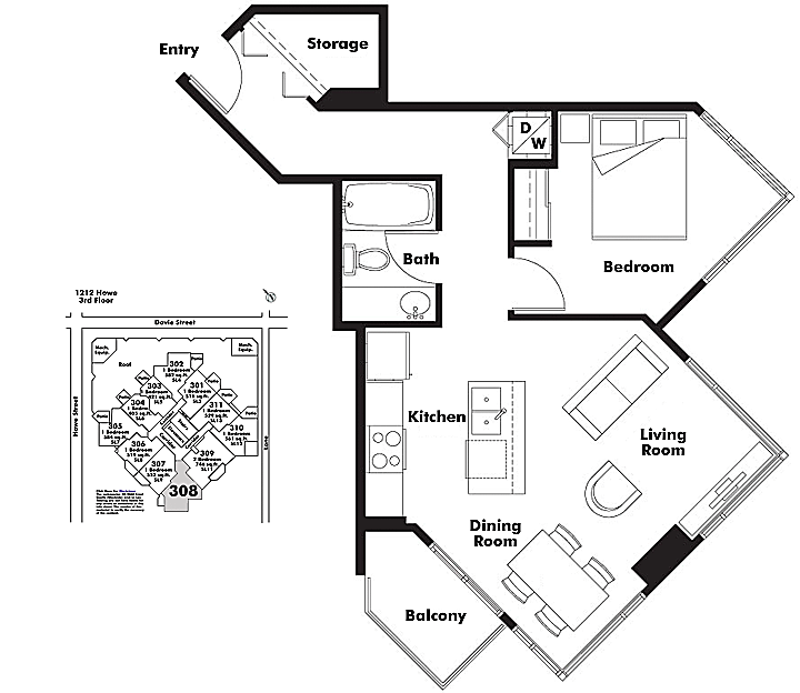Floor plan 308