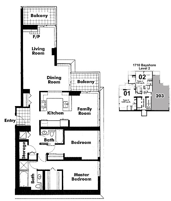 Floor plan 203