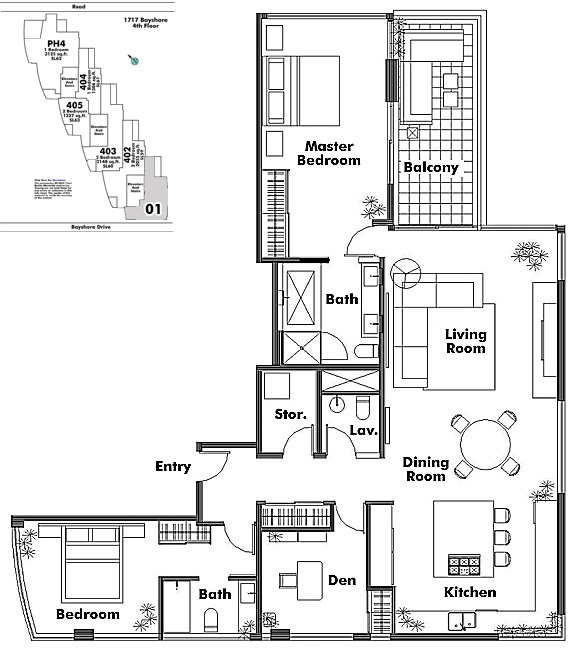 Floor plan 401