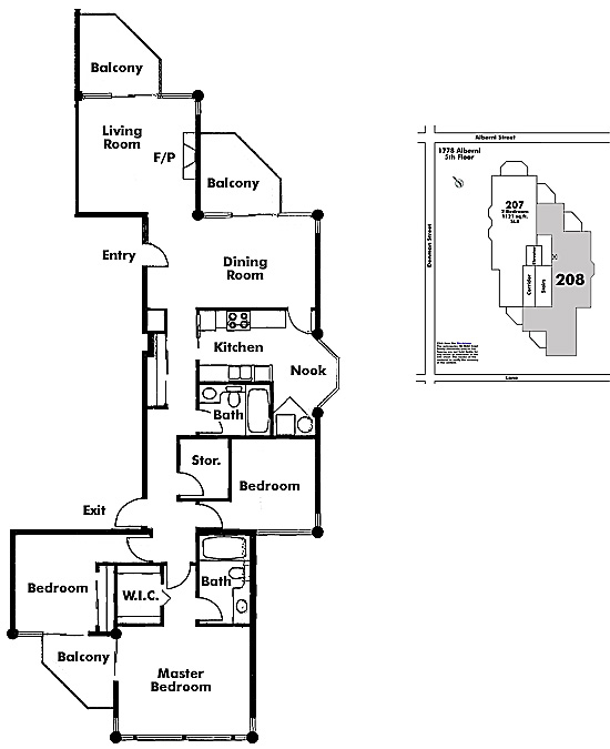 Floor plan 208