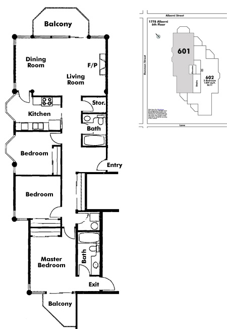 Floor plan 601