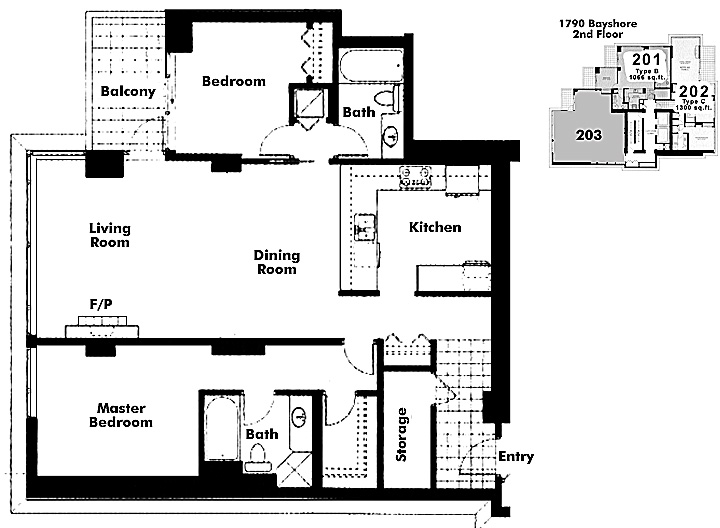 Floor plan 203