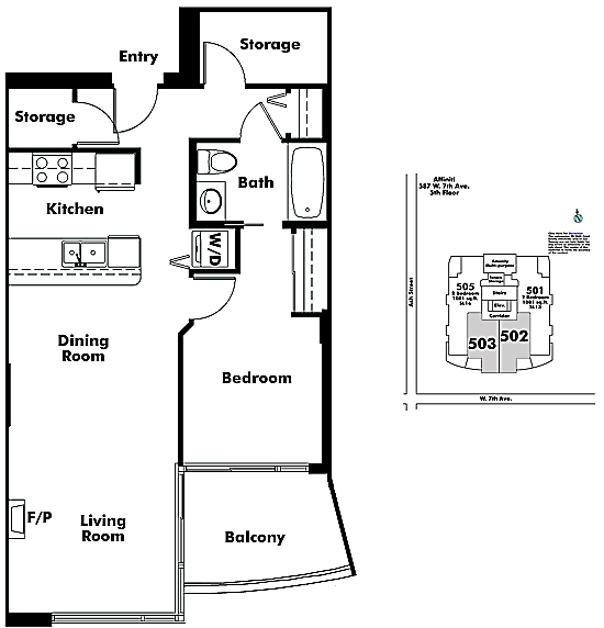 Floor plan 503