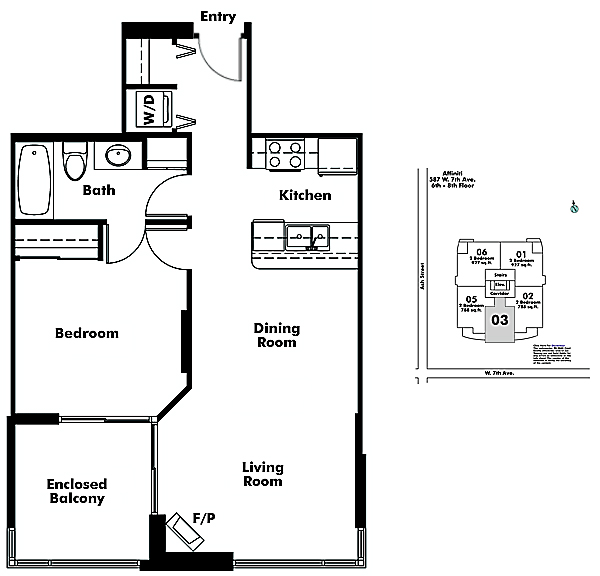 Floor plan 603