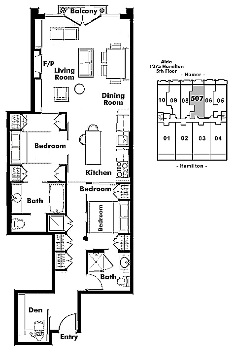 Floor plan 507