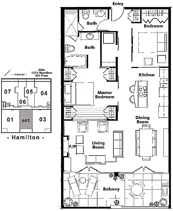 Floor plan 602