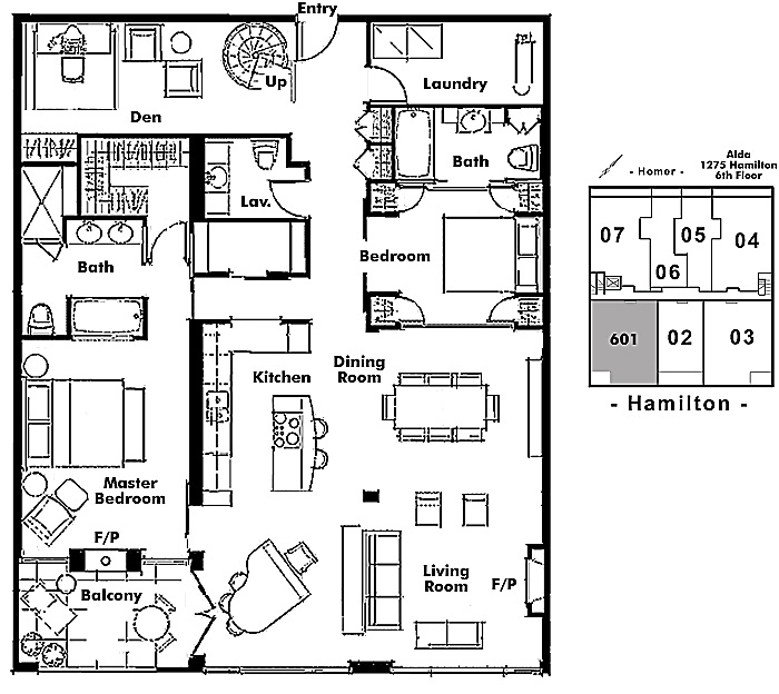 Floor plan 601