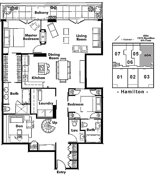 Floor plan 604