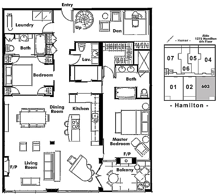 Floor plan 603