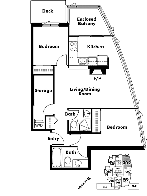 Floor plan 302