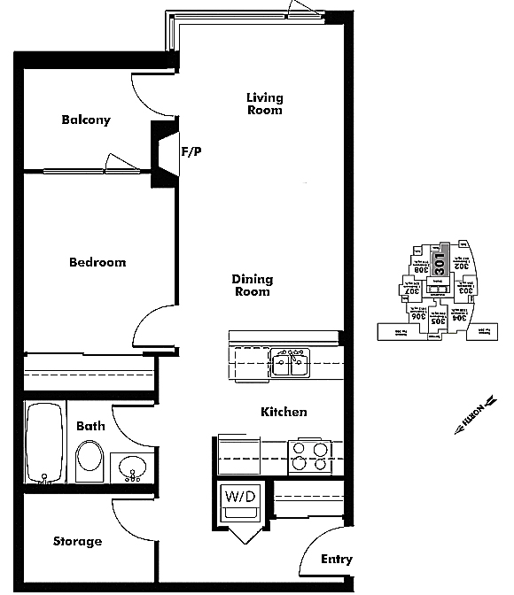Floor plan 301