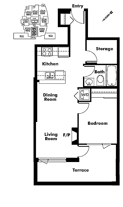 Floor plan 305