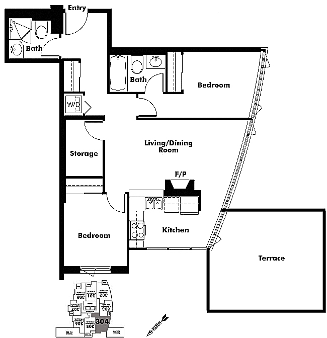 Floor plan 304