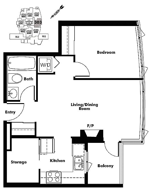 Floor plan 303
