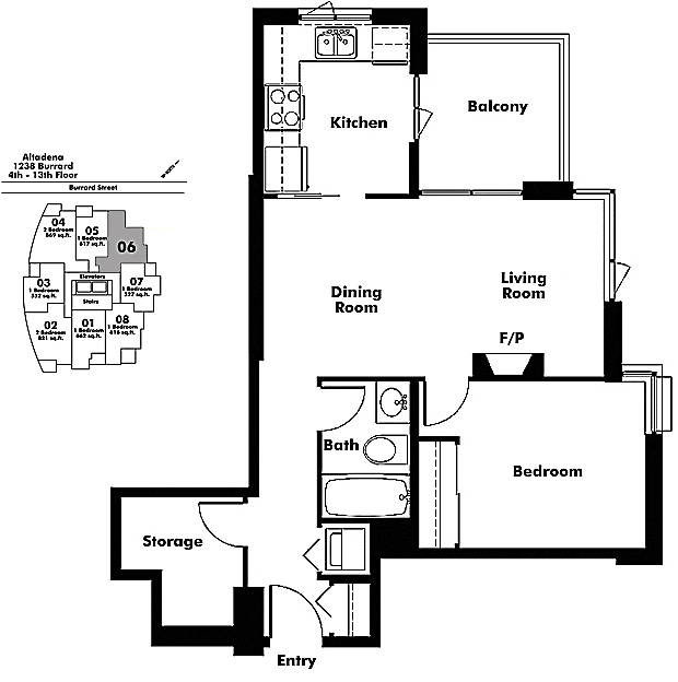 Floor plan 406