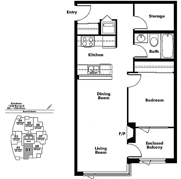 Floor plan 701