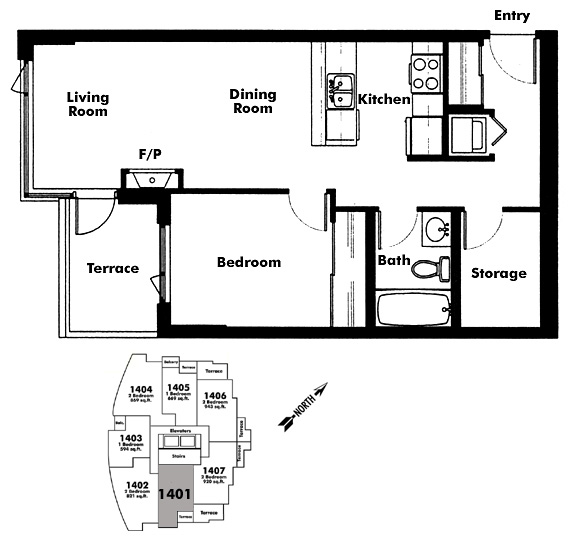 Floor plan 1401