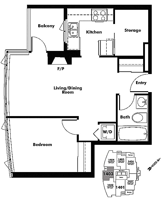 Floor plan 1403