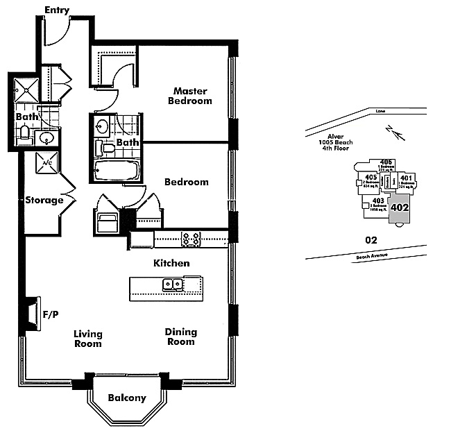 Floor plan 402
