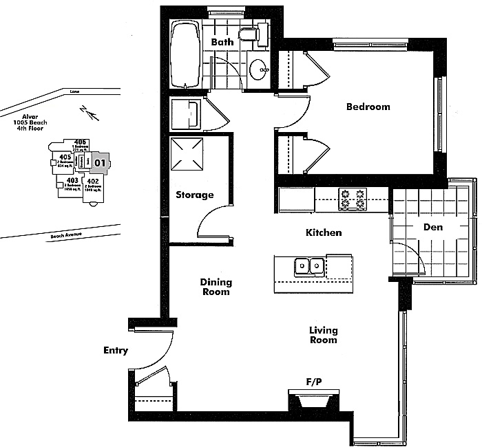 Floor plan 401