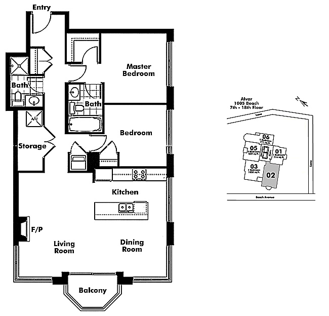Floor plan 602