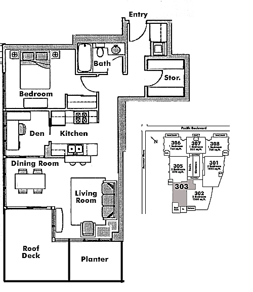 Floor plan 303