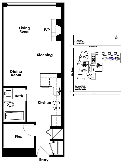 Floor plan 305