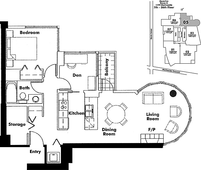 Floor plan 605