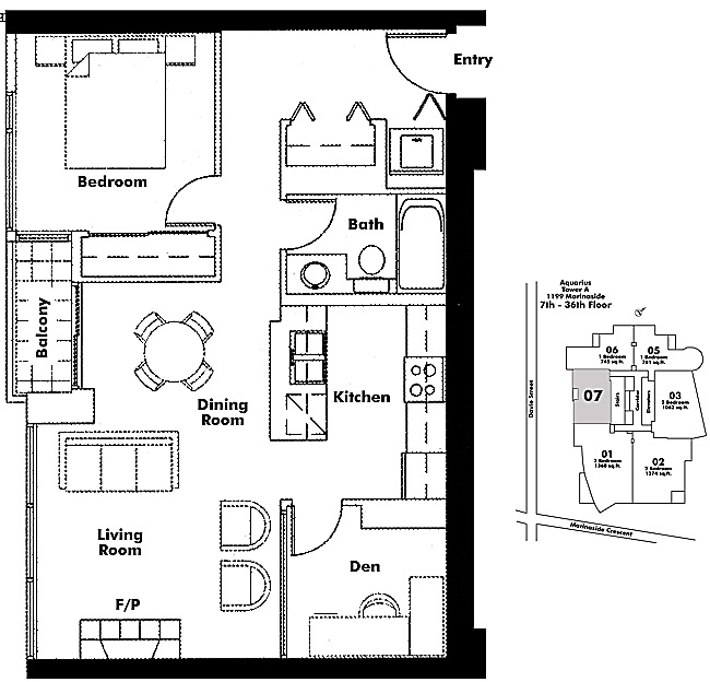 Floor plan 607