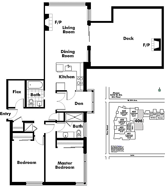 Floor plan 406