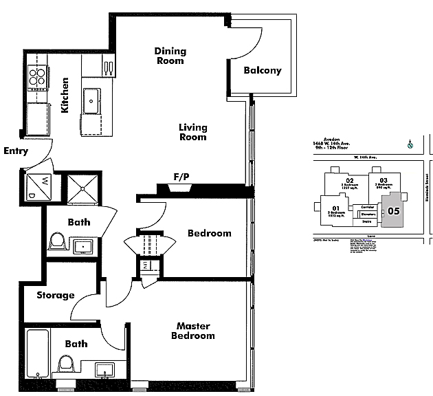 Floor plan 1105