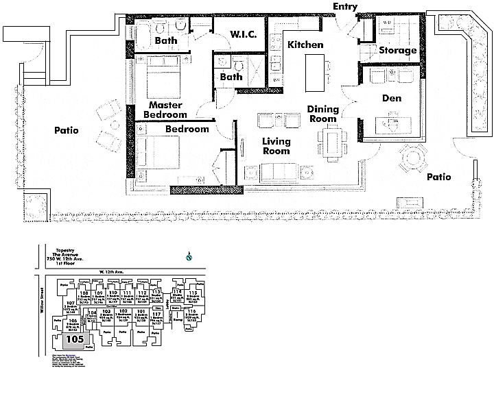 Floor plan 105